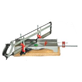 Gehrungssäge mit Längeneinsteller und Sägeblatt für Holz Produktbild